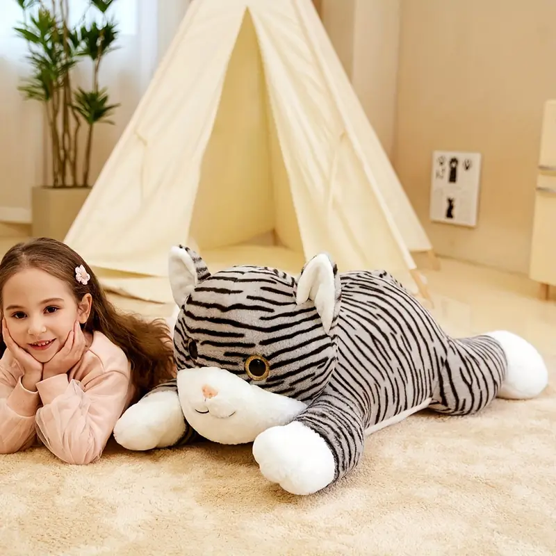 Giant Striped Cat Plush