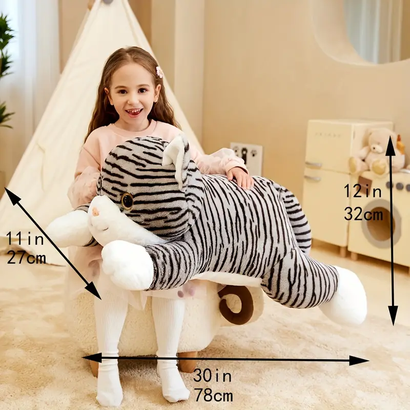 Giant Striped Cat Plush