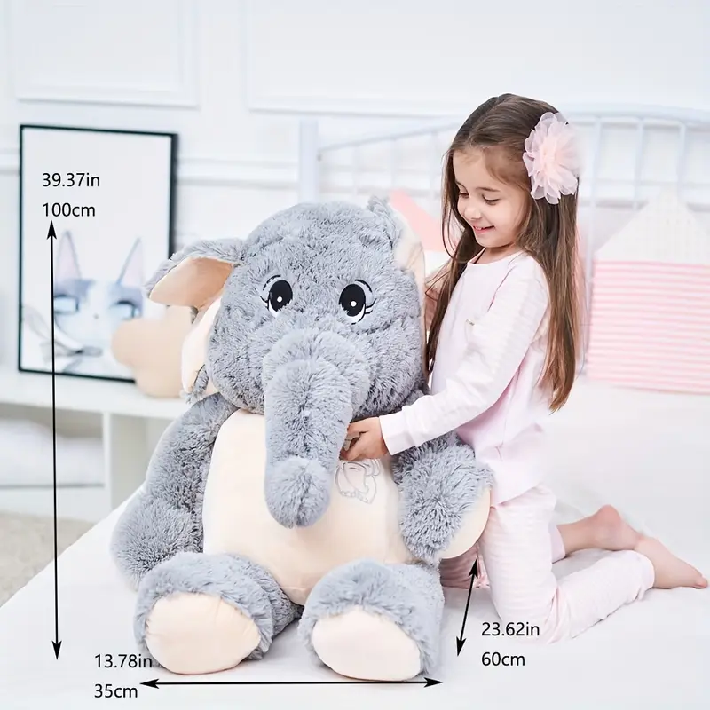 Adorable Giant Elephant Plush
