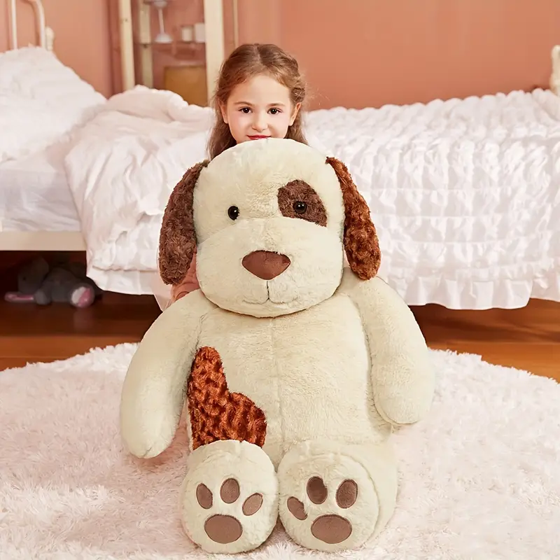Large Hearted Dog Plush