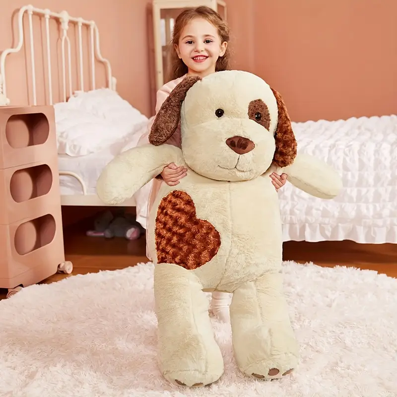 Large Hearted Dog Plush