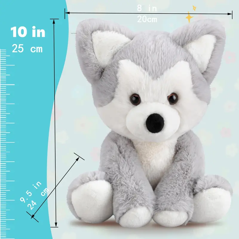 Fluffy Husky Dog Plush