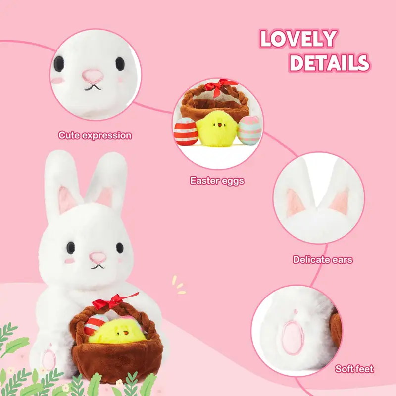 Easter Egg Stuffed Bunny Plush