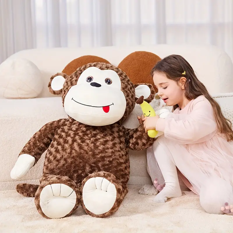 Monkey Holding Banana Plush