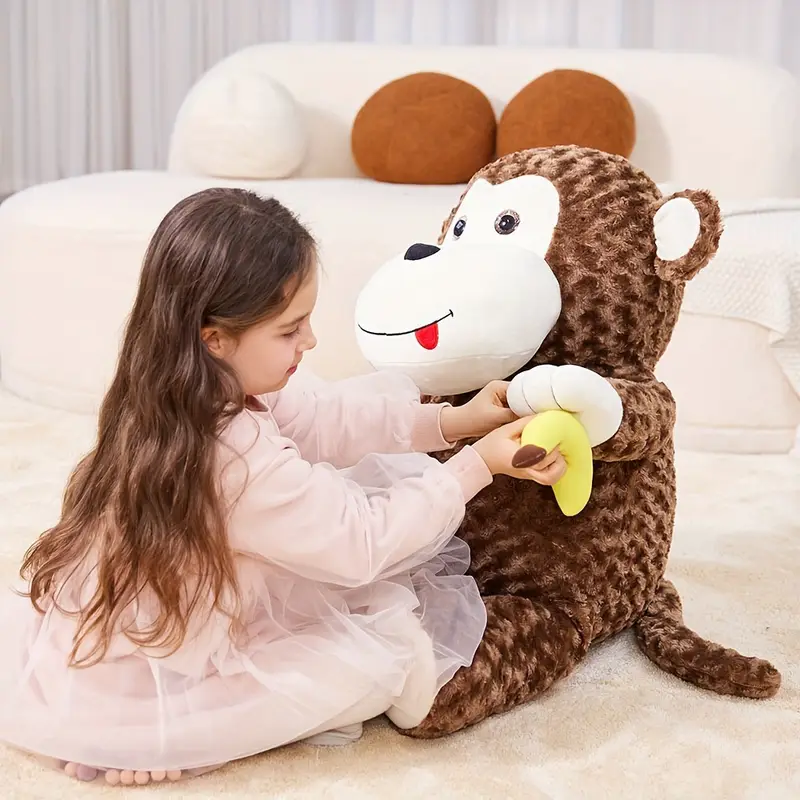 Monkey Holding Banana Plush