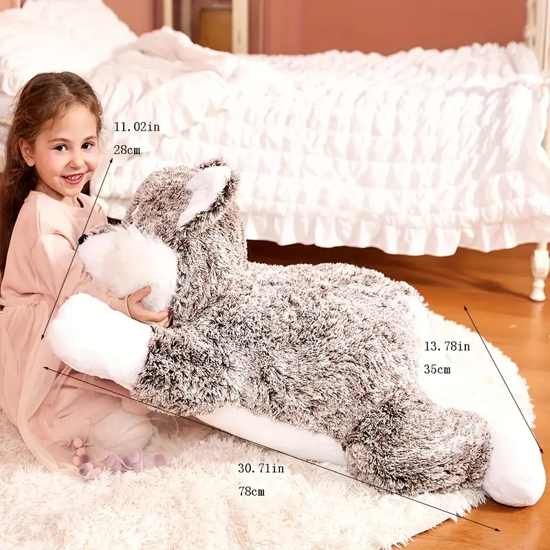 Fluffy Wolf Plush