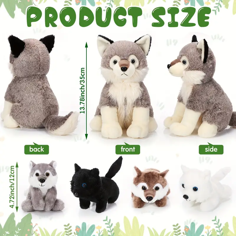 Wolf Mama with Cubs Plush