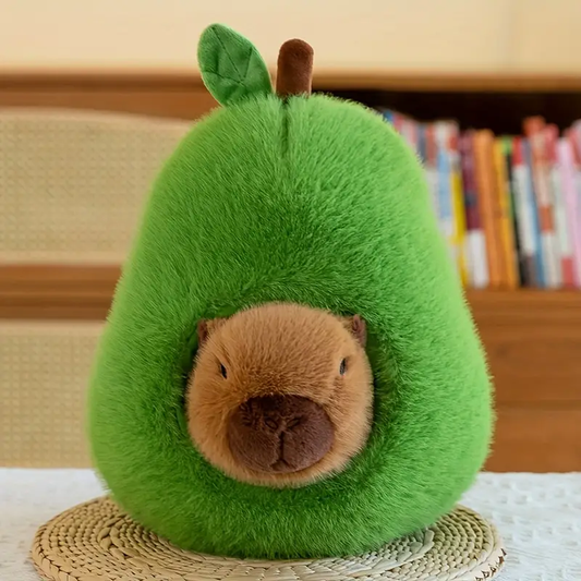 Avocado Capybara Stuffed Plush