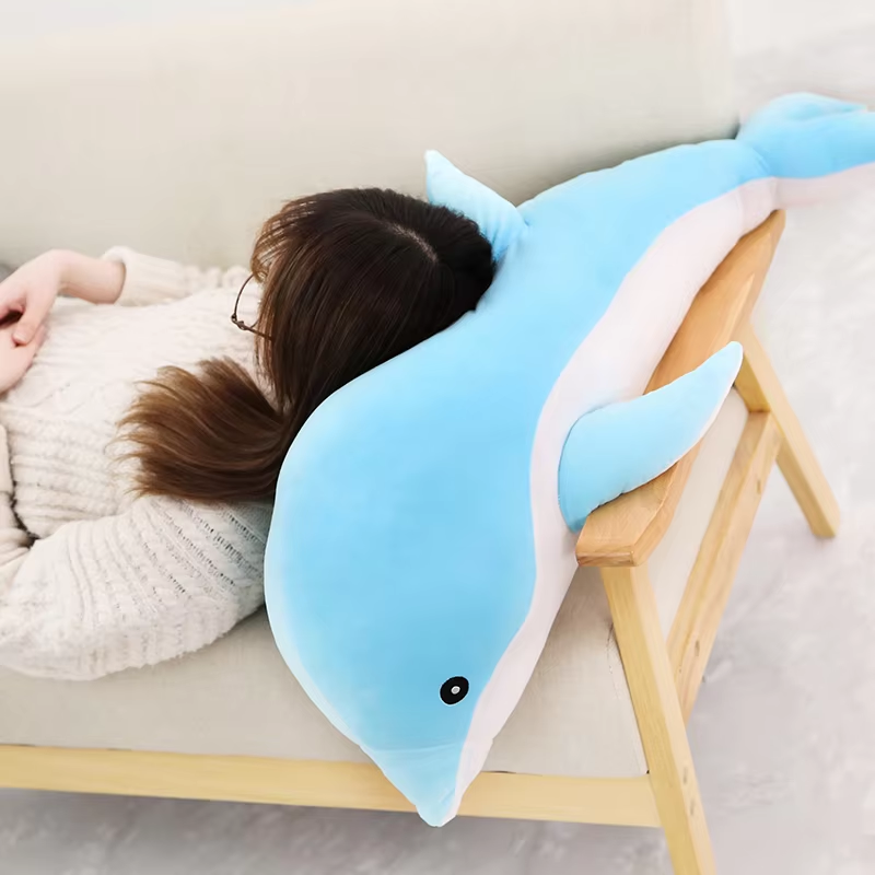 Large Cuddly Dolphin Plush