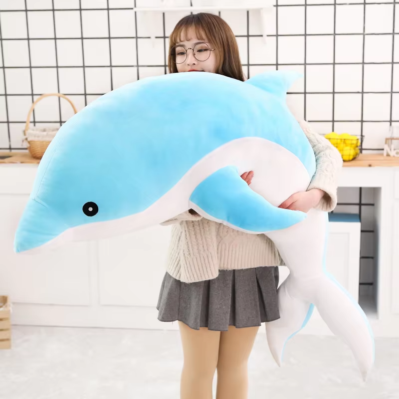 Large Cuddly Dolphin Plush