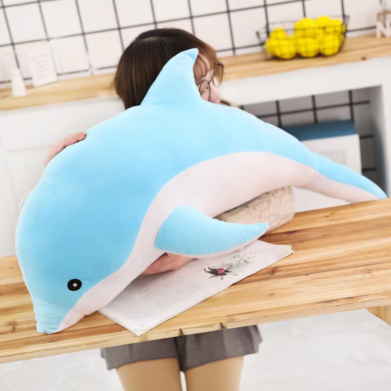 Large Cuddly Dolphin Plush