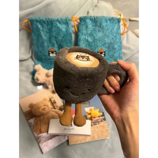 Fluffy Cat Coffee Mug Plush