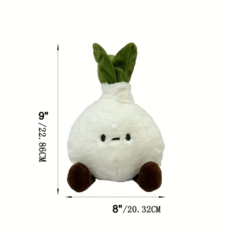 Cute Onion & Mushroom Plush Set