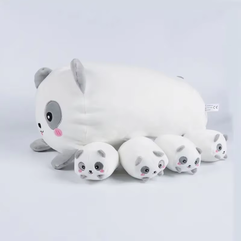 Panda Mama & Babies Plushies