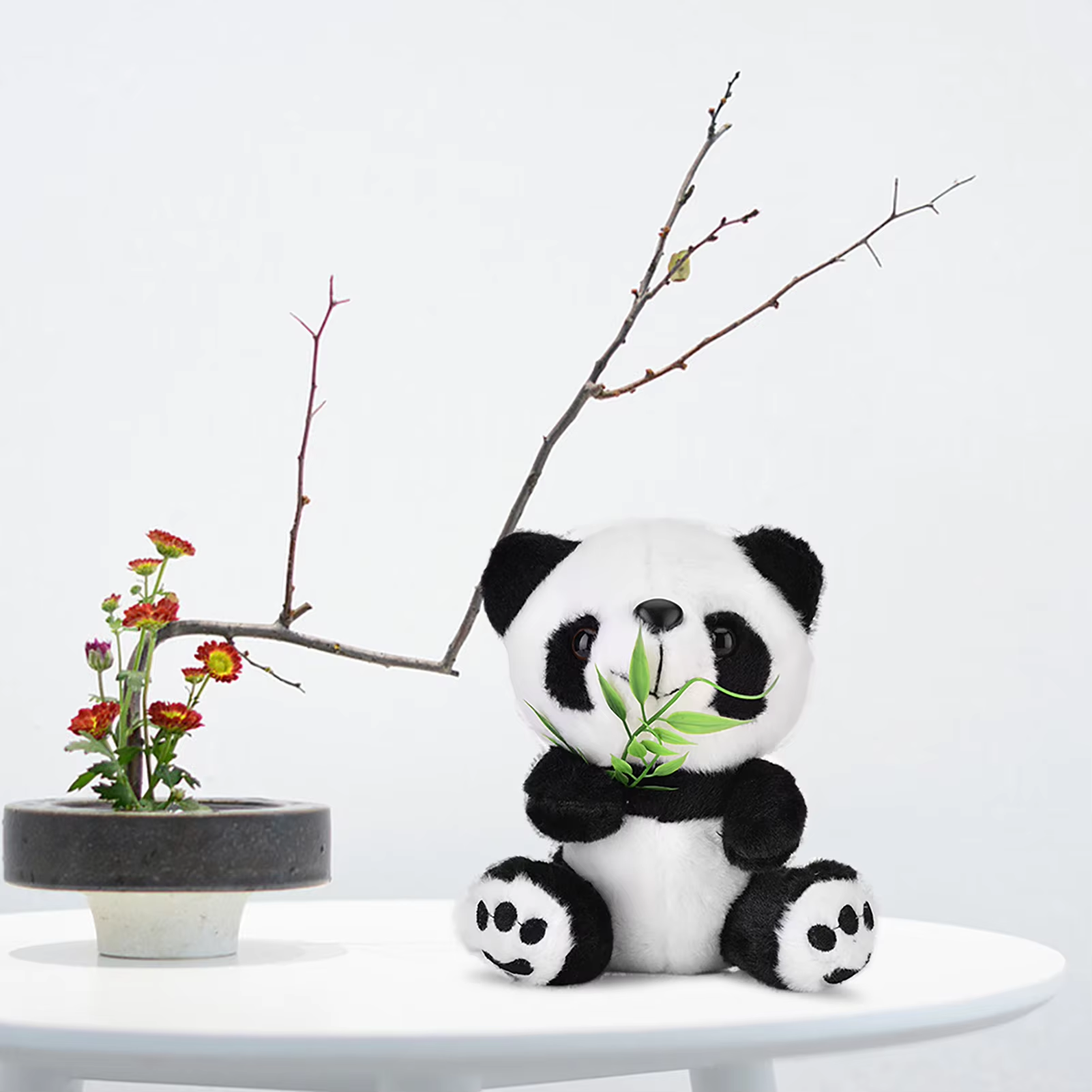 Cute Panda & Bamboo Leaf Plushie