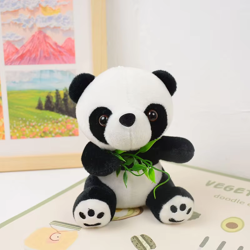 Cute Panda & Bamboo Leaf Plushie