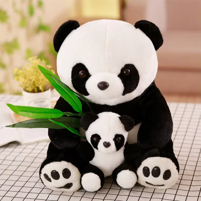 Cute Mother & Son Panda Plushie