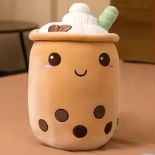 Smiling Coffee Bubble Tea Plush