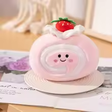 Strawberry Swiss Roll Plush