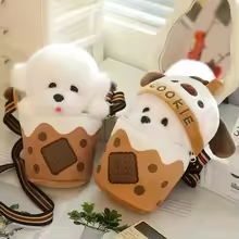 Kawaii Dog Stuffed In Boba Tea Plush