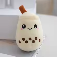 Milk Boba Keychain Plush