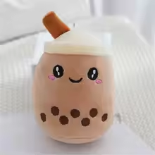 Coffee Boba Keychain Plush