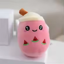 Watermelon Boba Keychain Plush