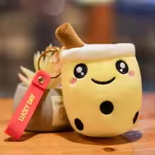 Lucky Pineapple Boba Keychain Plush
