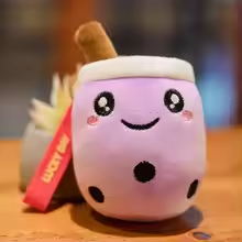 Lucky Grape Boba Keychain Plush