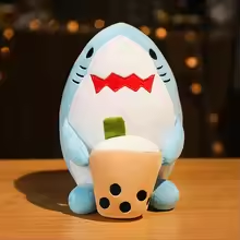 Cute Shark Boba Tea Plush