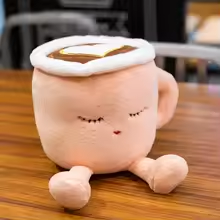 Sleepy Strawberry Latte Plush