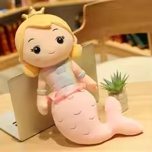 Pink Fish Tail Mermaid Plush