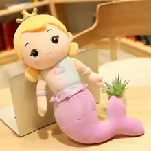 Purple Fish Tail Mermaid Plush