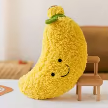 Smiling Fuzzy Banana Plush