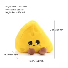 Cute Smiling Cheese Triangle Plush