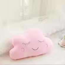 Pink Sleepy Cloud Pillow Plush