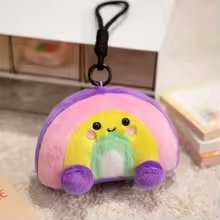 Happy Rainbow Keychain Plush