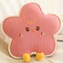 Happy Red Star Pillow Plush