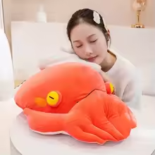 Cozy Orange Octopus Plush