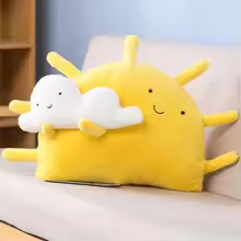 Sun Hug Cloud Pillow