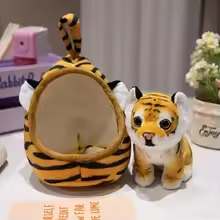 Baby Tiger With Nest Plush