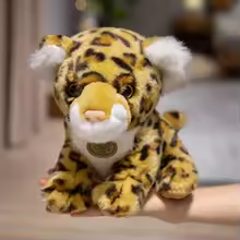 Fluffy Baby Leopard Plush