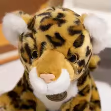 Fluffy Baby Leopard Plush