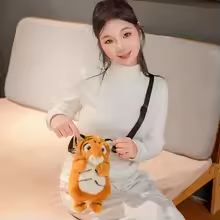Fluffy Tiger Handbag Plush