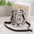 Fluffy Snow Leopard Handbag Plush