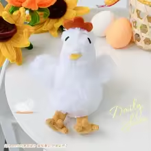 Fluffy Funny White Chicken Plush