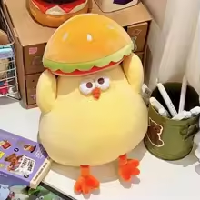 Burger Hat Chicken Plush