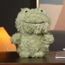 Kawaii Fluffy Frog Plush