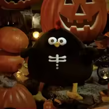 Halloween Skeleton Chicken Plush