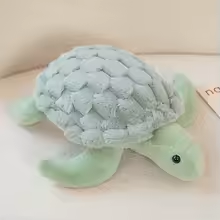Fluffy Green Turtle Plush